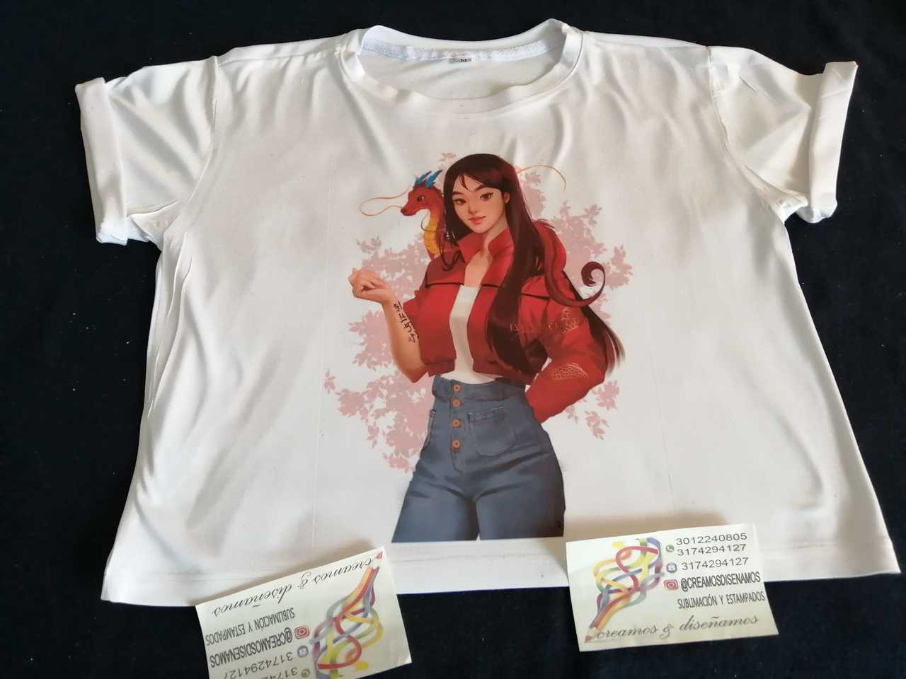 Blusones cortos estampados Clearance